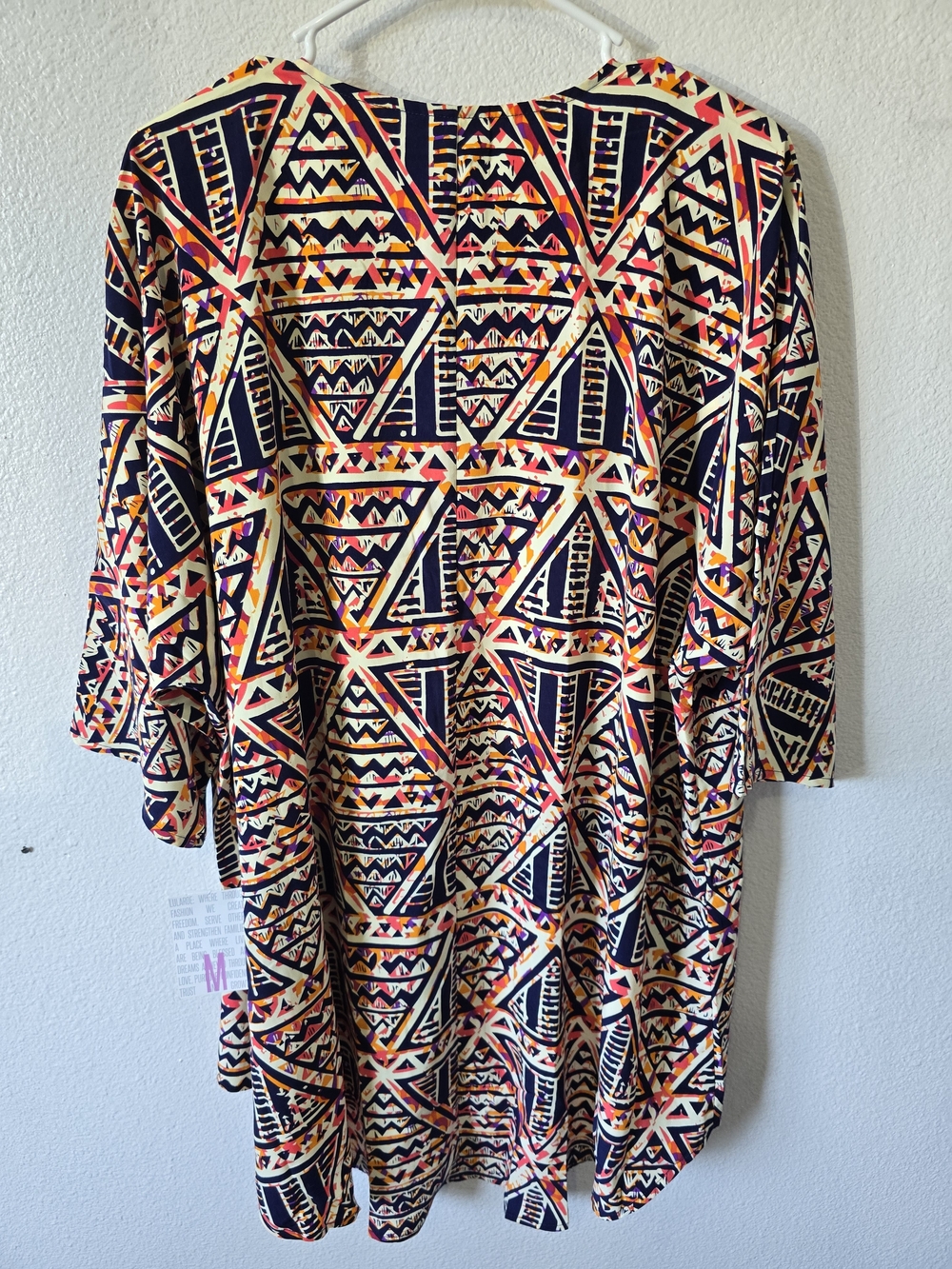 NWT Lularoe Lindsay Kimono Open Front Geometric Print M - Picture 3 of 10